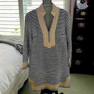 Navy and gold Sail to Sable dress